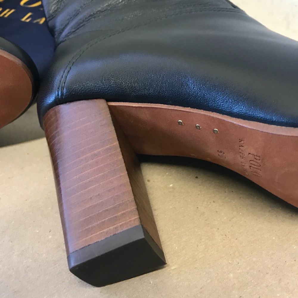 Polo Ralph Lauren Brie Leather Boots - Picture 6 of 7